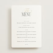 "Unite" - Foil-Pressed Menus in Opal by Leah Bisch - Front