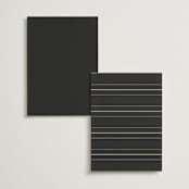 "Timeless Charm" - Foil-Pressed Menus in Charcoal by Lucrecia Caporale - Back of Card Options