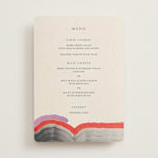 "Agate" - Foil-Pressed Menus in Gem by Sumak Studio - Front