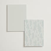 "Mountaintop" - Foil-Pressed Menus in Evergreen by Paper Sun Studio - Back of Card Options