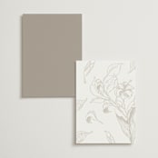 "Entwine" - Foil-Pressed Menus in Pearl by Jennifer Postorino - Back of Card Options