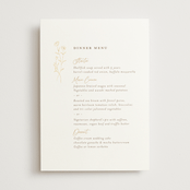 "kouignette" - Foil-Pressed Menus in Chiffon by chocomocacino - Front