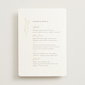 "kouignette" - Foil-Pressed Menus in Chiffon by chocomocacino - Front