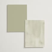 "Villa" - Foil-Pressed Menus in Leaf by Kristie Kern - Back of Card Options