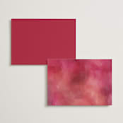 "Lush" - Foil-Pressed Menus in Magenta by Susan Moyal - Back of Card Options