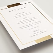 "Refined style" - Foil-Pressed Menus in Slate by Stacey Meacham - Detail