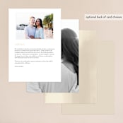 "Brushed Accent" - Foil-Pressed Menus in Classic White by Kelly Schmidt - Back of Card Options
