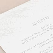 "Botanical Filigree" - Gloss-Press® Menus in Ivory by Phrosné Barwood - Detail