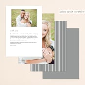 "Refined style" - Gloss-Press® Menus in Pearl by Stacey Meacham - Back of Card Options