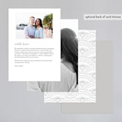 "Art Deco Border" - Gloss-Press® Menus in Crystal by Hooray Creative - Back of Card Options