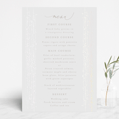 "Starry Sky" - Gloss-Press® Menus in Iridescent by Phrosné Barwood - Front