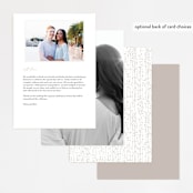 "Starry Sky" - Gloss-Press® Menus in Iridescent by Phrosné Barwood - Back of Card Options