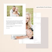 "Dazzling" - Gloss-Press® Menus in Opal by Phrosné Barwood - Back of Card Options
