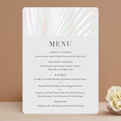 "Pristine" - Gloss-Press® Menus in Pearl by Robin Ott - Front