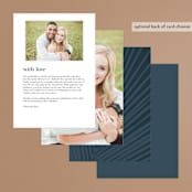 "Pristine" - Gloss-Press® Menus in Pearl by Robin Ott - Back of Card Options