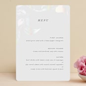 "Halcyon" - Gloss-Press® Menus in Snow by Leah Bisch - Front