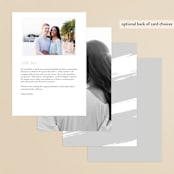 "Halcyon" - Gloss-Press® Menus in Snow by Leah Bisch - Back of Card Options