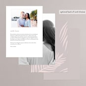 "Palm Vibes" - Gloss-Press® Menus in Porcelain by Pixel and Hank - Back of Card Options