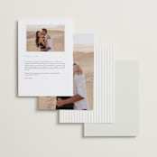 "Pearls" - Gloss-Press® Menus in Silk by mo kelley - Back of Card Options