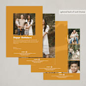 "Festive Foliage" - Minted x The Met Holiday Cards in Peppermint by Carrie Moradi - Back of Card Options