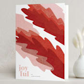 "Festive Foliage" - Minted x The Met Holiday Cards in Peppermint by Carrie Moradi - Folded Card