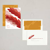 "Festive Foliage" - Minted x The Met Holiday Cards in Peppermint by Carrie Moradi - Assembled