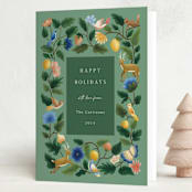 "Woodland" - Minted x The Met Holiday Cards in Forest by Elly - Folded Card