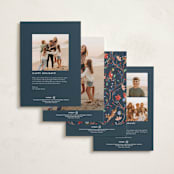"palampore woodland" - Minted x The Met Holiday Cards in Poinsettia by Sarah Knight - Back of Card Options