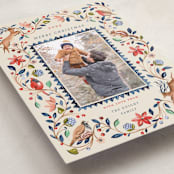 "palampore woodland" - Minted x The Met Holiday Cards in Poinsettia by Sarah Knight - Detail