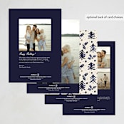 "Whimsical Stag" - Minted x The Met Holiday Cards in Indigo by Cass Loh - Back of Card Options