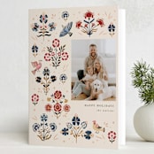 "The Garden" - Minted x The Met Holiday Cards in Eggnog by Vivian Yiwing - Folded Card