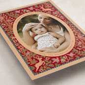 "Holiday Flora and Fauna" - Minted x The Met Holiday Cards in Mulled Wine by Creo Study - Detail