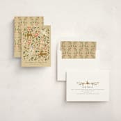 "Ancient Textile" - Minted x The Met Holiday Cards in Latte by Petra Kern - Assembled