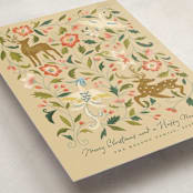 "Ancient Textile" - Minted x The Met Holiday Cards in Latte by Petra Kern - Detail