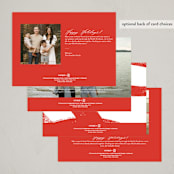 "Winter Pastimes" - Minted x The Met Holiday Cards in Candy Cane by Oscar and Emma - Karly Depew - Back of Card Options