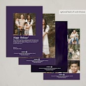 "Moon" - Minted x The Met Holiday Cards in Cobalt by Lori Wemple - Back of Card Options