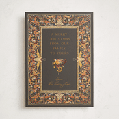 " Pietra Dura" - Minted x The Met Holiday Cards in Chocolate by Becky Nimoy - Front