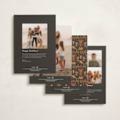 " Pietra Dura" - Minted x The Met Holiday Cards in Chocolate by Becky Nimoy - Back of Card Options
