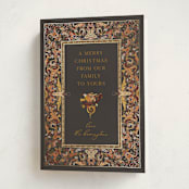 " Pietra Dura" - Minted x The Met Holiday Cards in Chocolate by Becky Nimoy - Folded Card