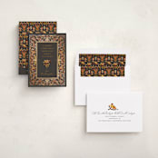 " Pietra Dura" - Minted x The Met Holiday Cards in Chocolate by Becky Nimoy - Assembled