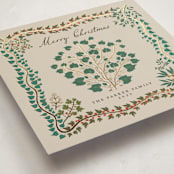 "Tree of Life" - Minted x The Met Holiday Cards in Pinecone by Maja Cunningham - Detail