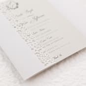 "Laser cut flowers motif vellum jacket, Set of 10" - Invitation Jackets and Overlays in white by Self Stationery