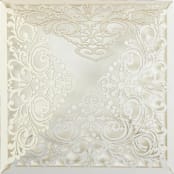 "Custom Lace Laser Cut Square Elegant Cover  | Set of 10 | Envelopes Included" - Invitation Jackets and Overlays in white by Self Stationery