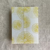 "Lemon citrus celebration printed vellum wraps for 5x7 card | pack of 10" - Invitation Jackets and Overlays in yellow by Ivory Invitations
