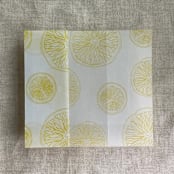 "Lemon citrus celebration printed vellum wraps for 5x7 card | pack of 10" - Invitation Jackets and Overlays in yellow by Ivory Invitations