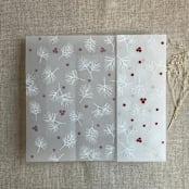 "Holly berries white pine leaves printed vellum wrap for 5x7 card | pack of 10" - Invitation Jackets and Overlays in white by Ivory Invitations
