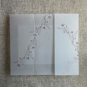 "Jessica minimalist merlot vellum wraps for 5x7 card | pack of 10" - Invitation Jackets and Overlays in purple by Ivory Invitations