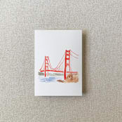 "San Francisco Vellum Jacket for Wedding Invitations | A7 | Set of 10" - Invitation Jackets and Overlays in red by Cotton and Bow