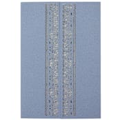 "Elegant Dusty Blue Laser Cut Invitation Cover for 5x7 Card | Set of 10 | Envelopes Included" - Invitation Jackets and Overlays in blue by Self Stationery
