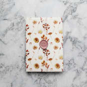 "Bohemian Floral Patter Vellum Wraps | Set of 10 Vellum Jackets" - Invitation Jackets and Overlays in beige by Nikki Turner